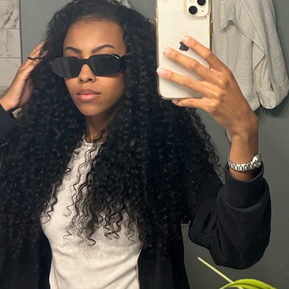 Prada Women's Black Geometric Sunglasses - Picture 13 of 13